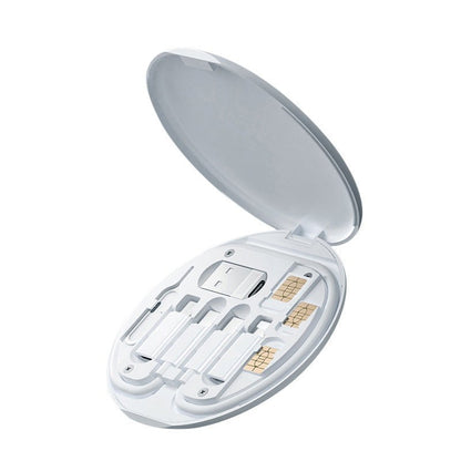 60W Fast Charging Multi-Function Cable Storage Box – USB/Type-C/Lightning