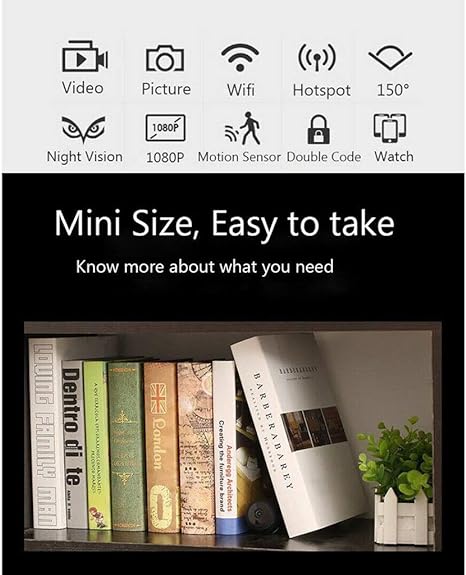 A9 Mini Wireless Security Camera – 1080P HD, Night Vision, Motion Detection