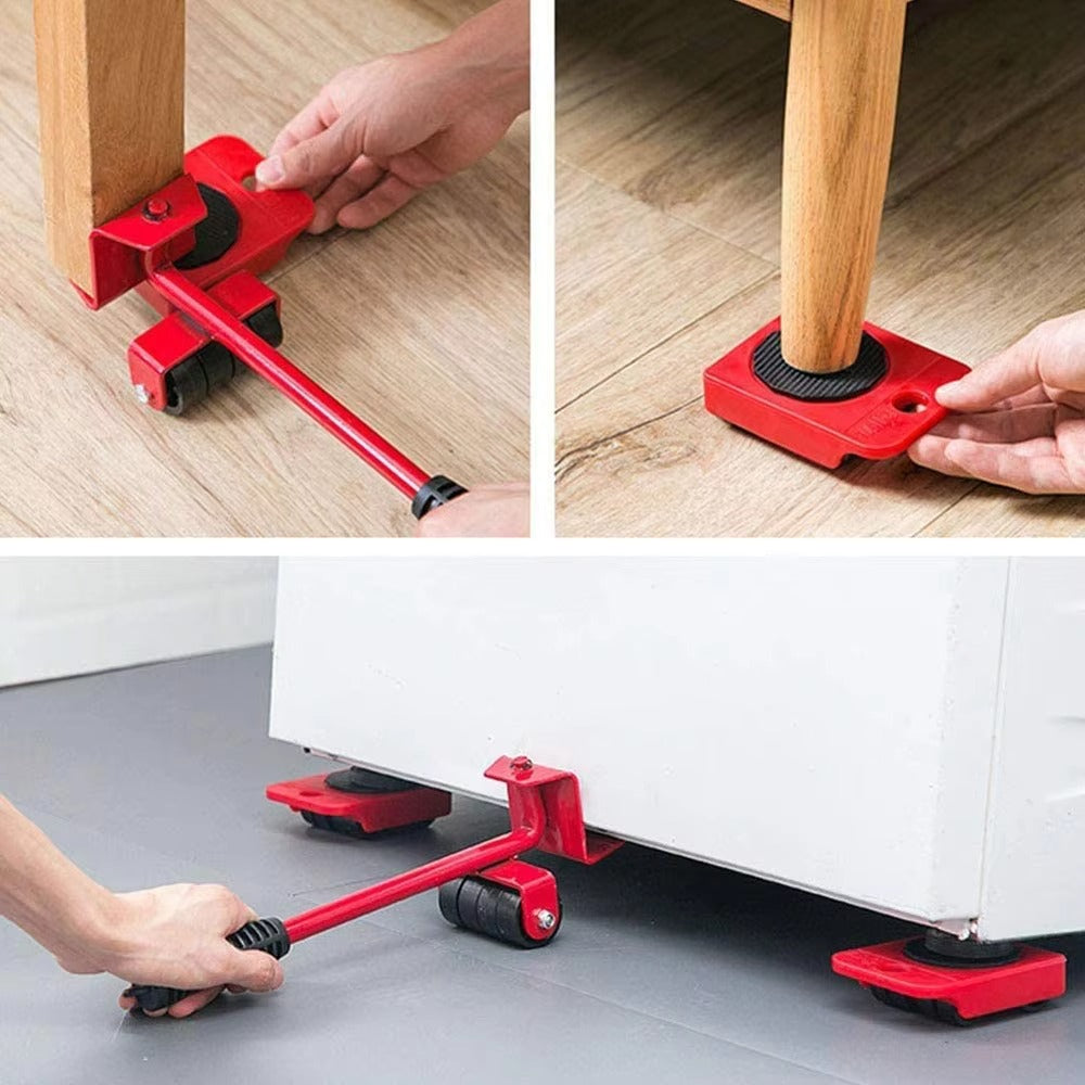 Furniture Mover Tool – Heavy Duty Furniture Lifter with Rollers & Wheels (Load Capacity 300KG)