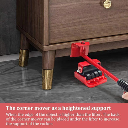 Furniture Mover Tool – Heavy Duty Furniture Lifter with Rollers & Wheels (Load Capacity 300KG)