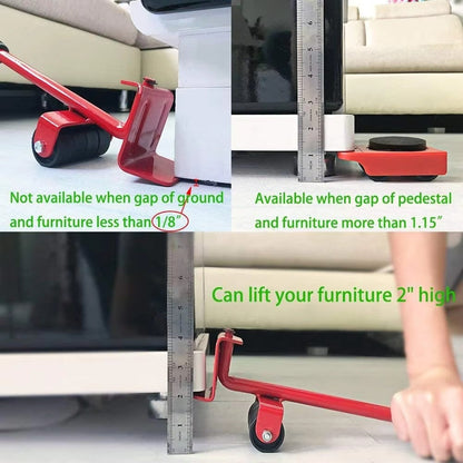 Furniture Mover Tool – Heavy Duty Furniture Lifter with Rollers & Wheels (Load Capacity 300KG)