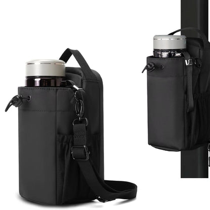 Unisex Magnetic Sports Bag with Bottle Holder & Lockable Zippers