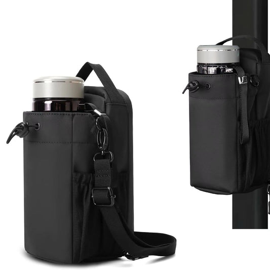 Unisex Magnetic Sports Bag with Bottle Holder & Lockable Zippers