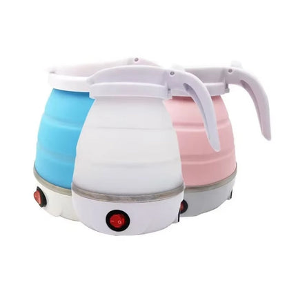 Foldable Travel Electric Kettle – Compact 600ML Fast-Boil Portable Water Heater