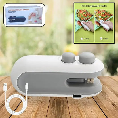Portable Mini Bag Sealer – USB Rechargeable